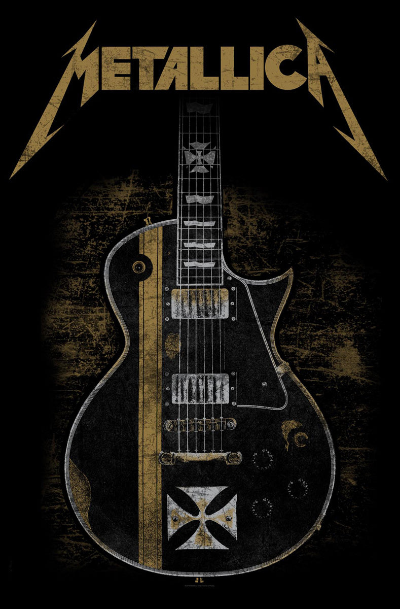 Metallica Hetfield Guitar Textile Flag