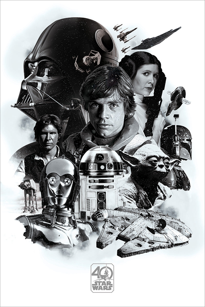 Star Wars 40th Anniversary Montage Poster