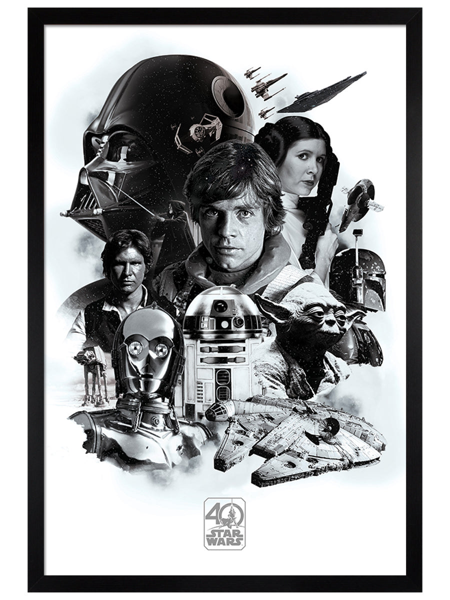 Star Wars 40th Anniversary Montage Poster