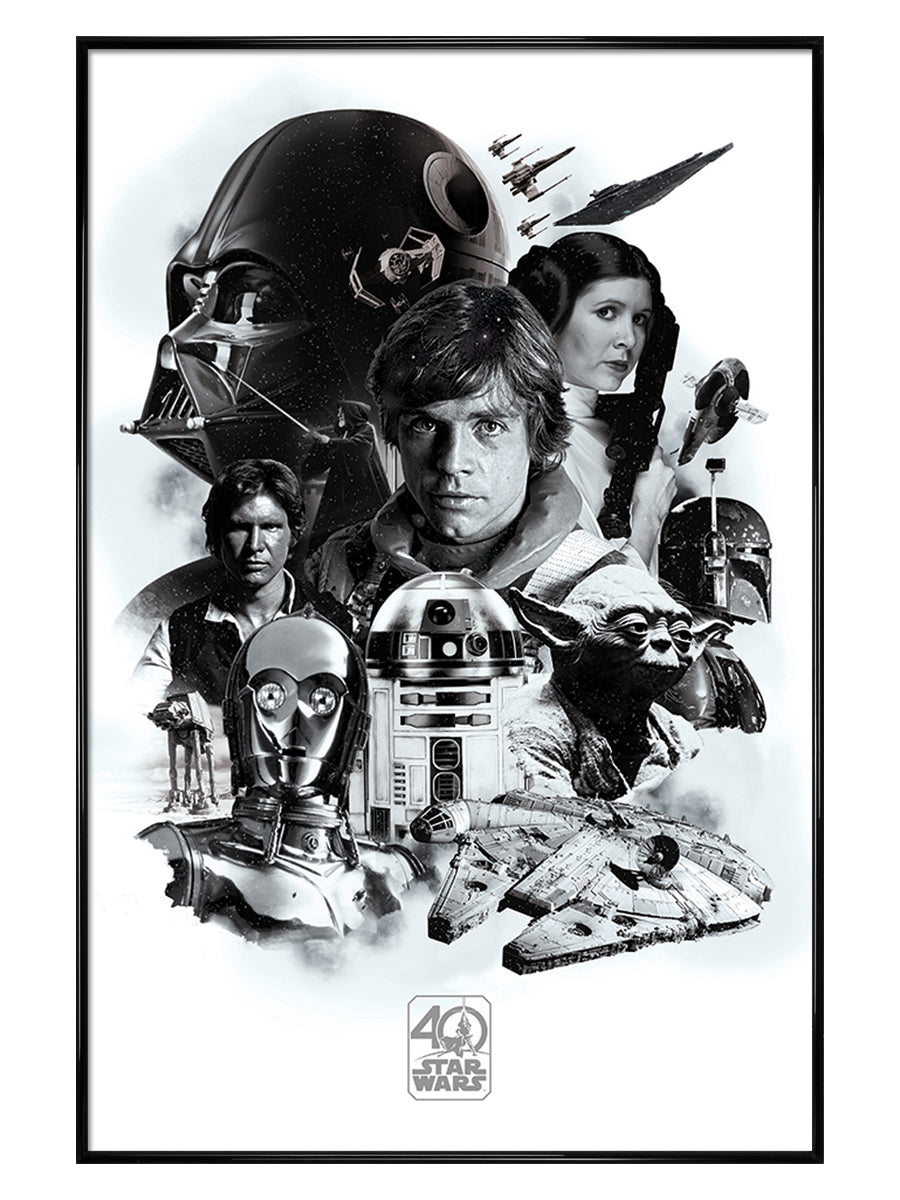 Star Wars 40th Anniversary Montage Poster