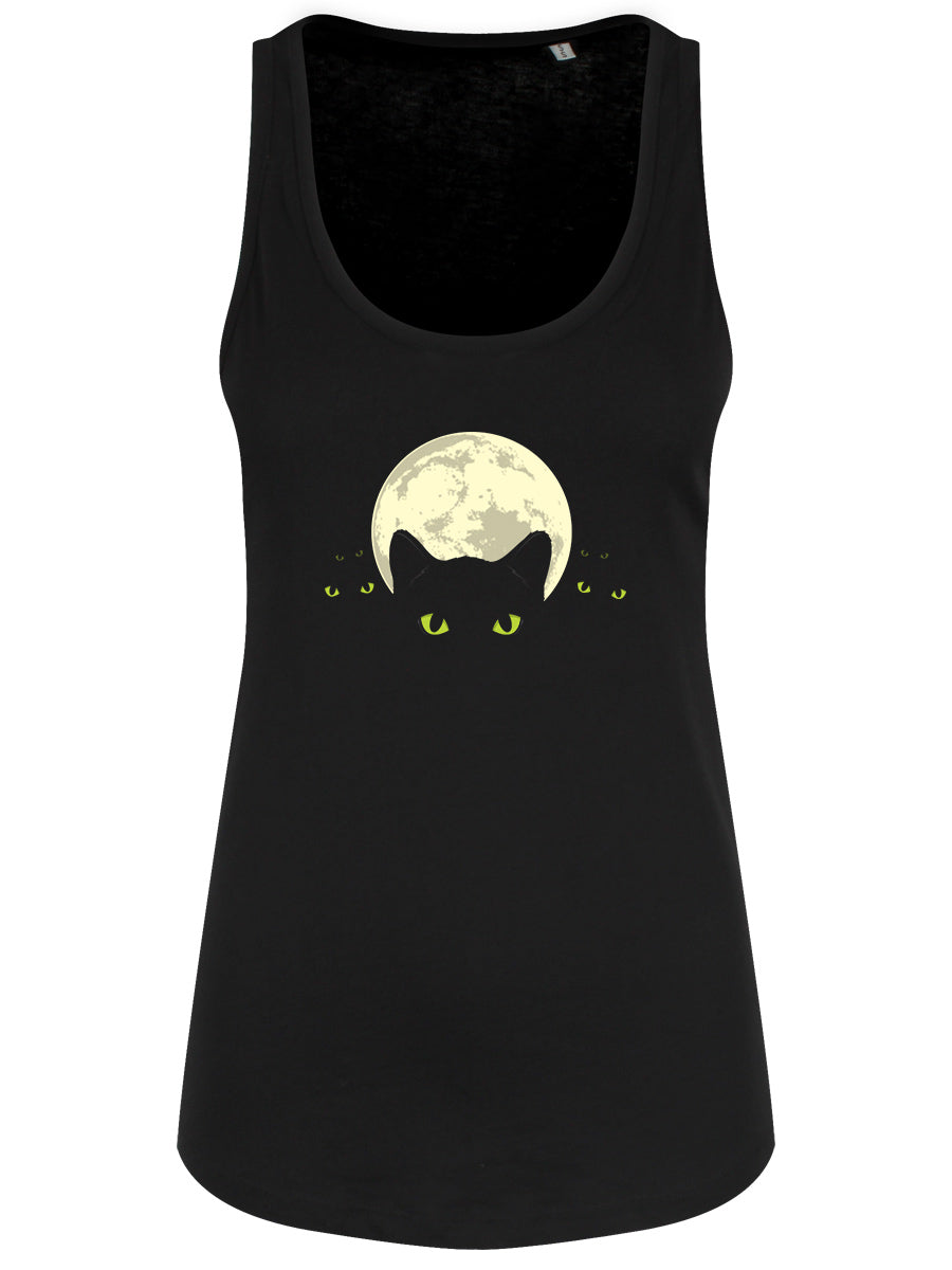 Bright Eyes Ladies Black Floaty Tank