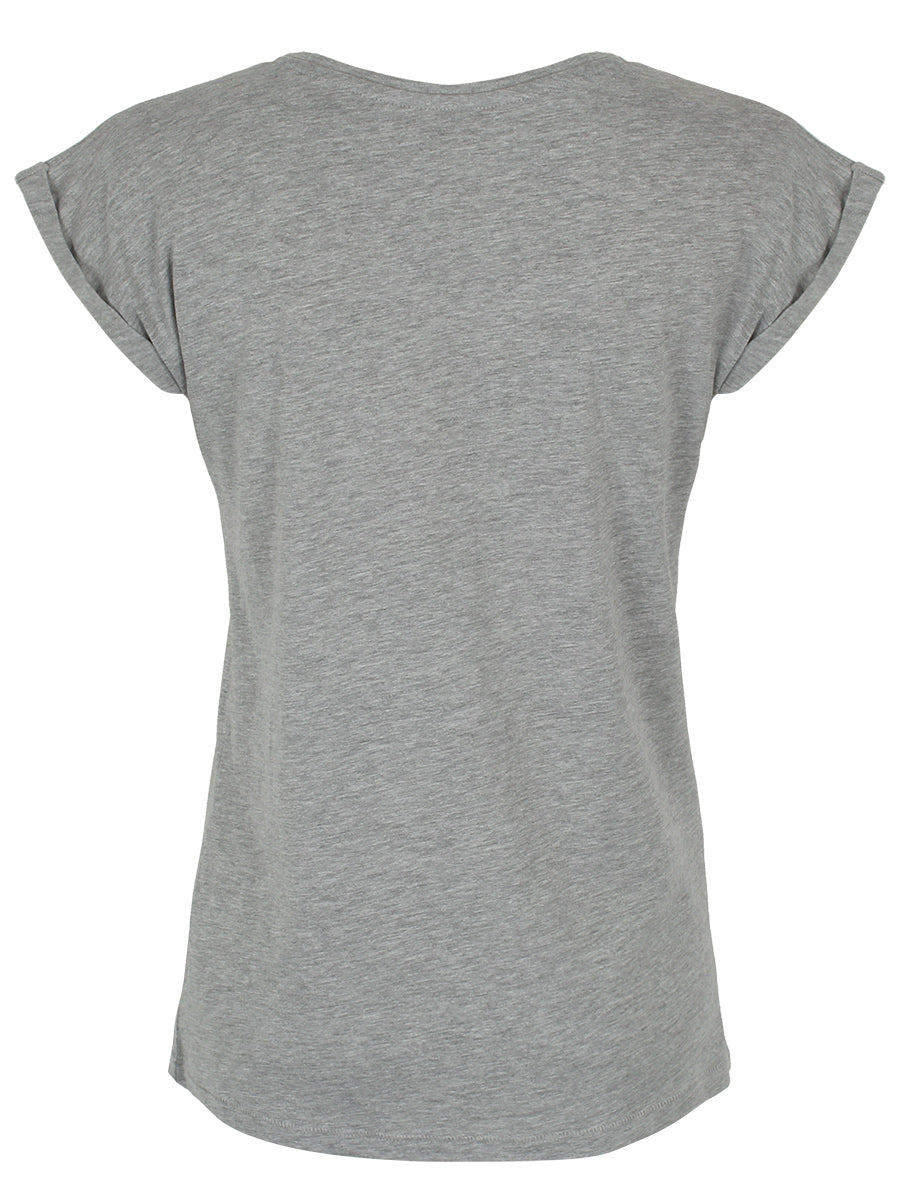 We're All Mad Here Ladies Premium Heather Grey T-Shirt