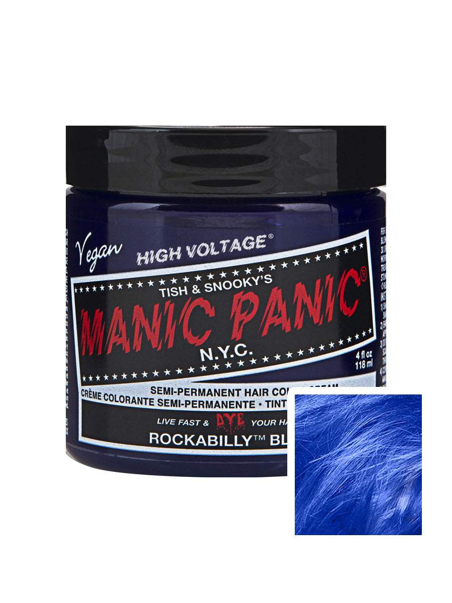 Manic Panic High Voltage Classic Cream Formula Colour Hair Dye 118ml - Rockabilly Blue