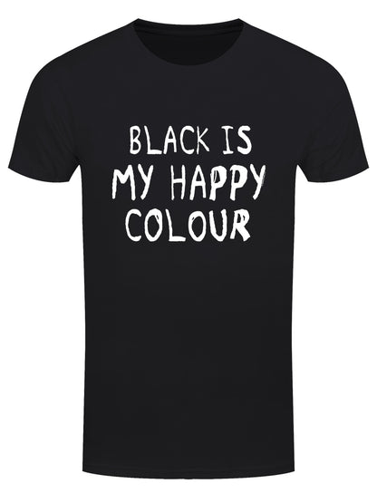 Black Is My Happy Colour Men's Black T-Shirt