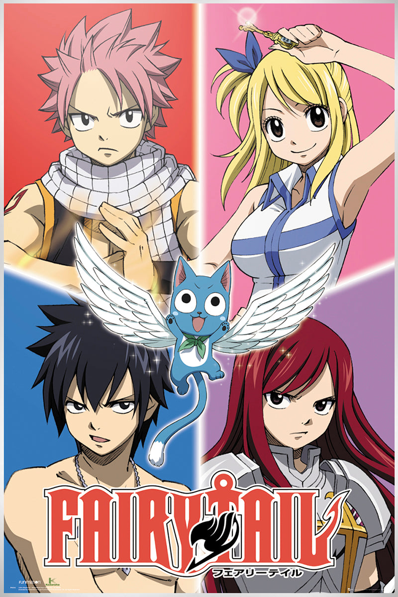 Fairy Tail Quad Maxi Poster