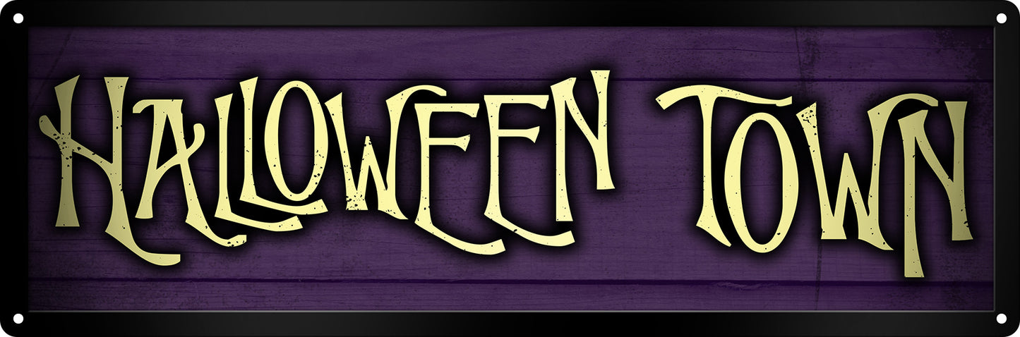 Halloween Town Slim Tin Sign