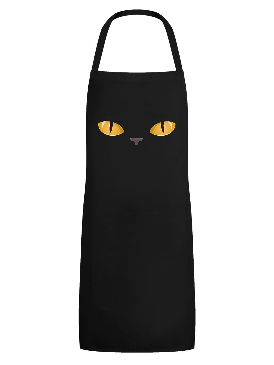 Curious Kitten Black Apron