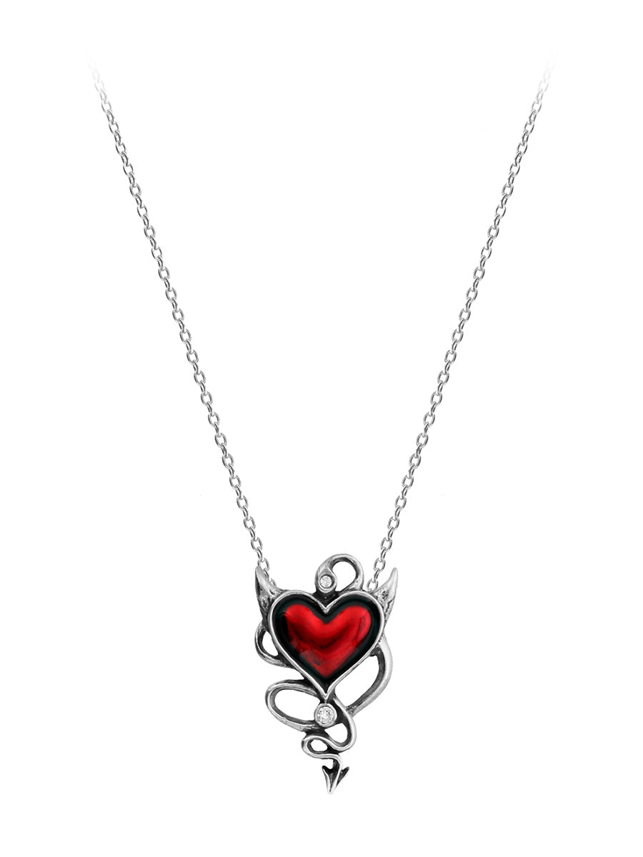 Alchemy Devil Heart Pendant Necklace