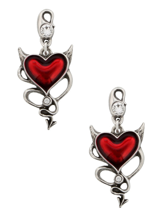 Alchemy Devil Heart Earrings