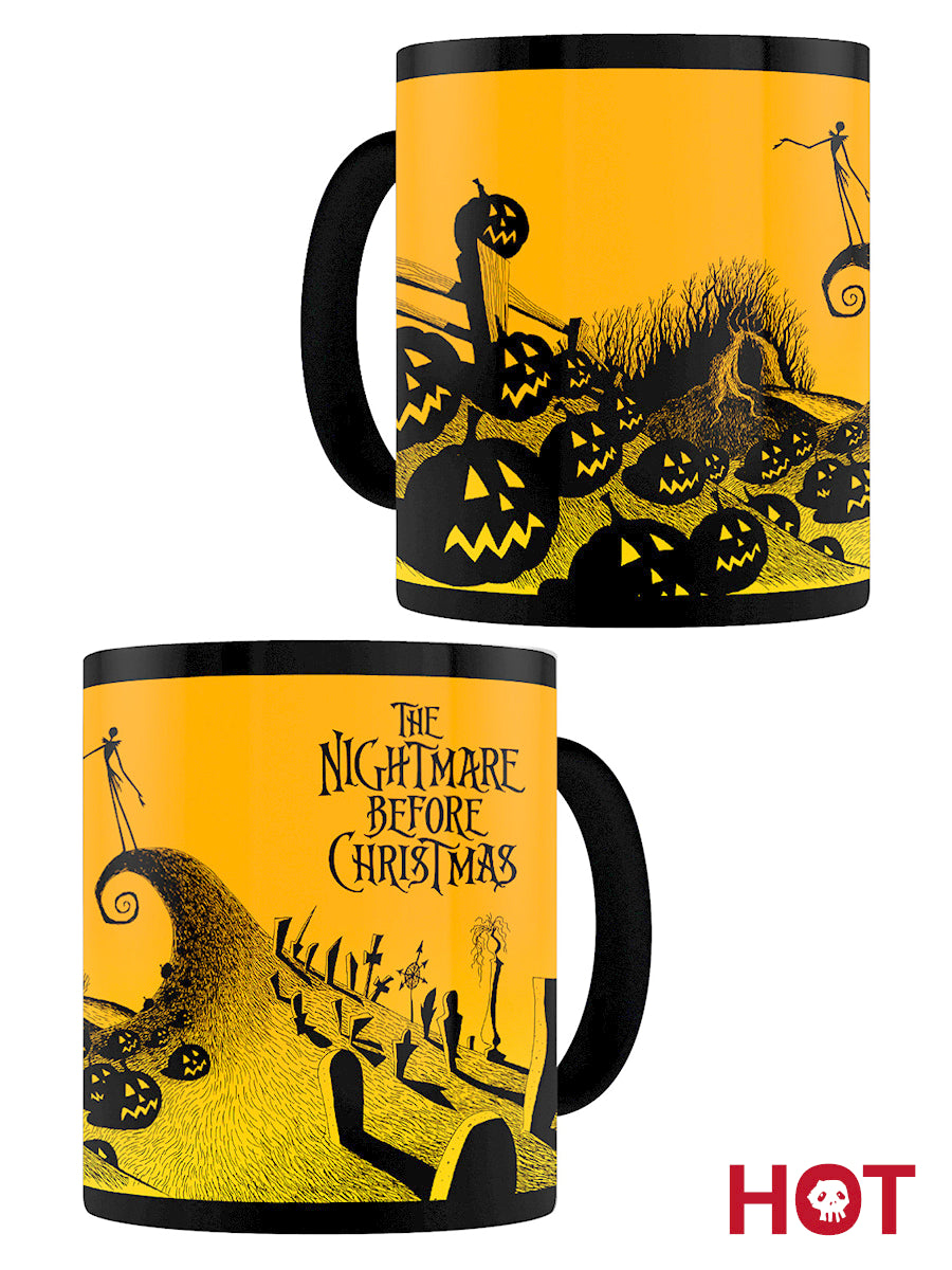 Nightmare Before Christmas Graveyard Scene Heat Changing Mug