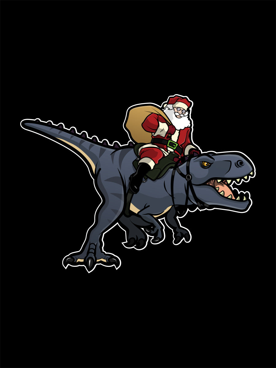 Santa-Saurus Black Santa Sack