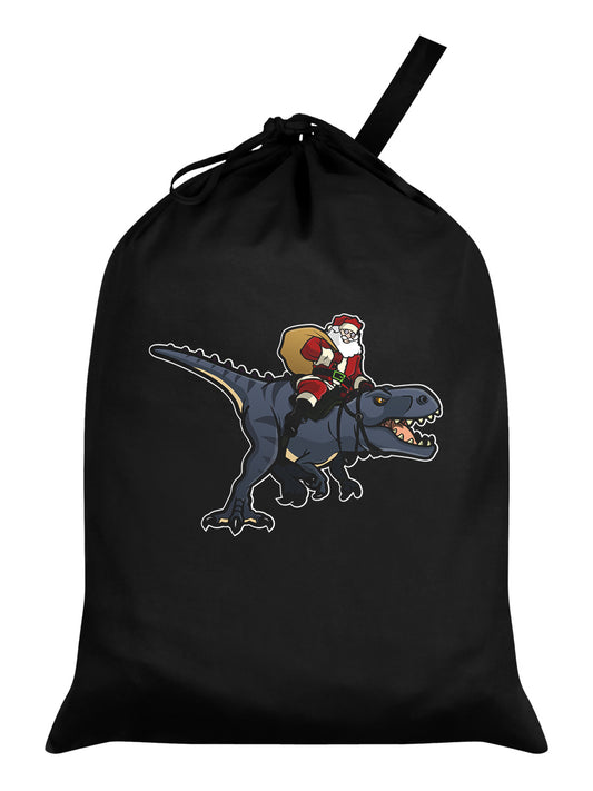 Santa-Saurus Black Santa Sack