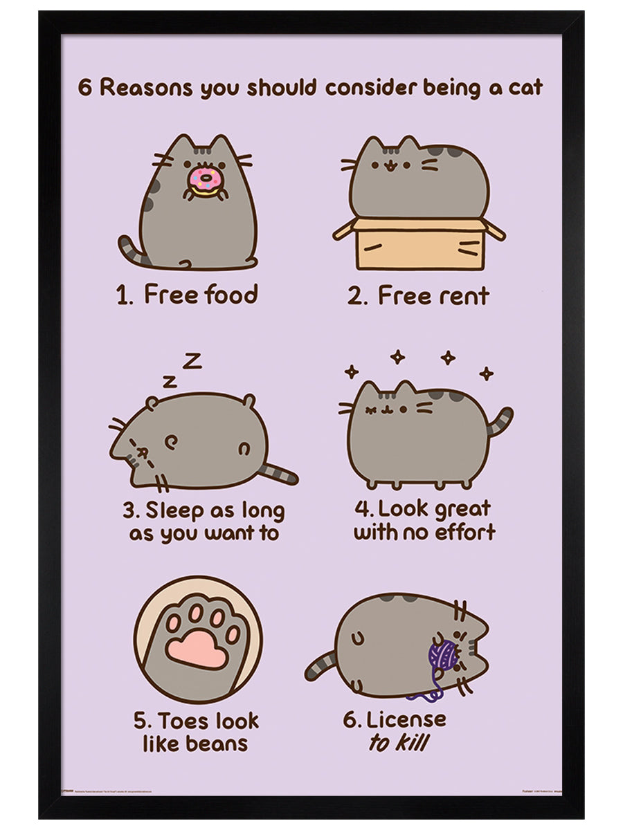 Pusheen Reasons To Be A Cat Poster