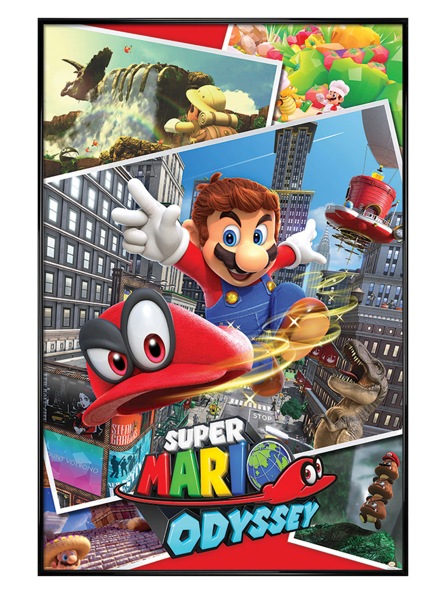 Super Mario Odyssey Collage Poster