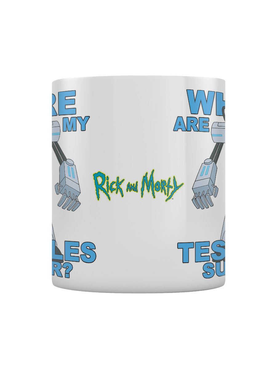 Rick and Morty Where Are My Testicles Mug