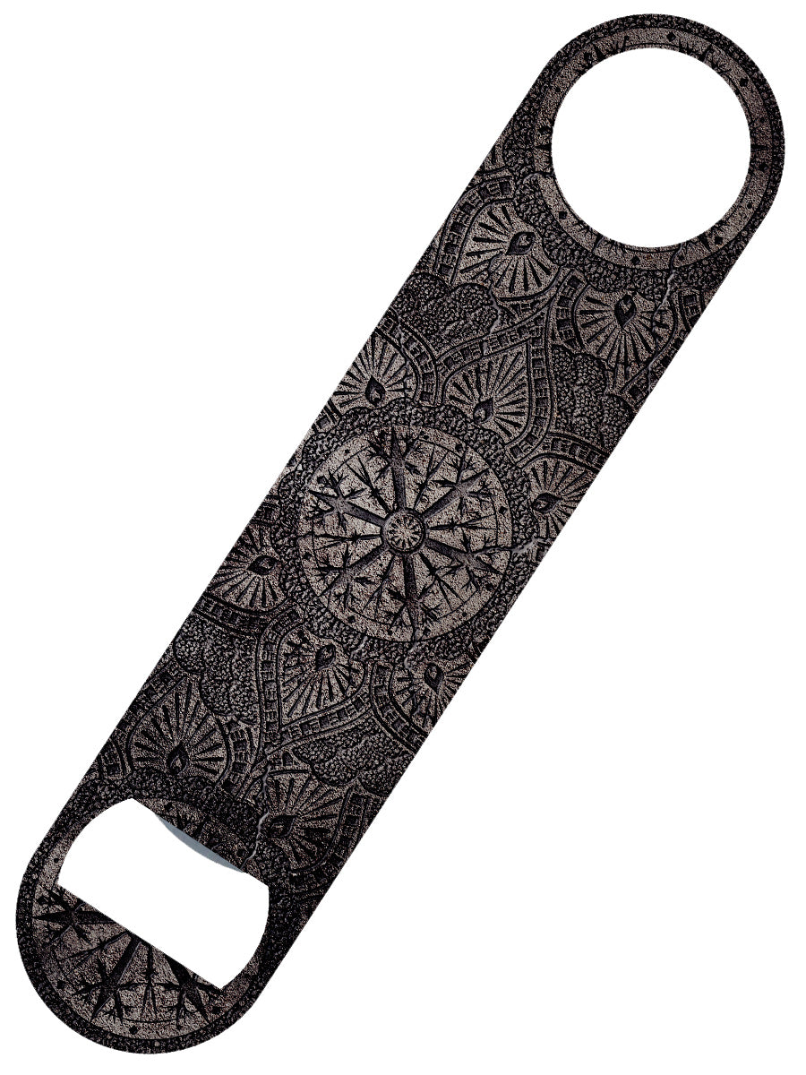 Metallic Mandala Bar Blade Bottle Opener