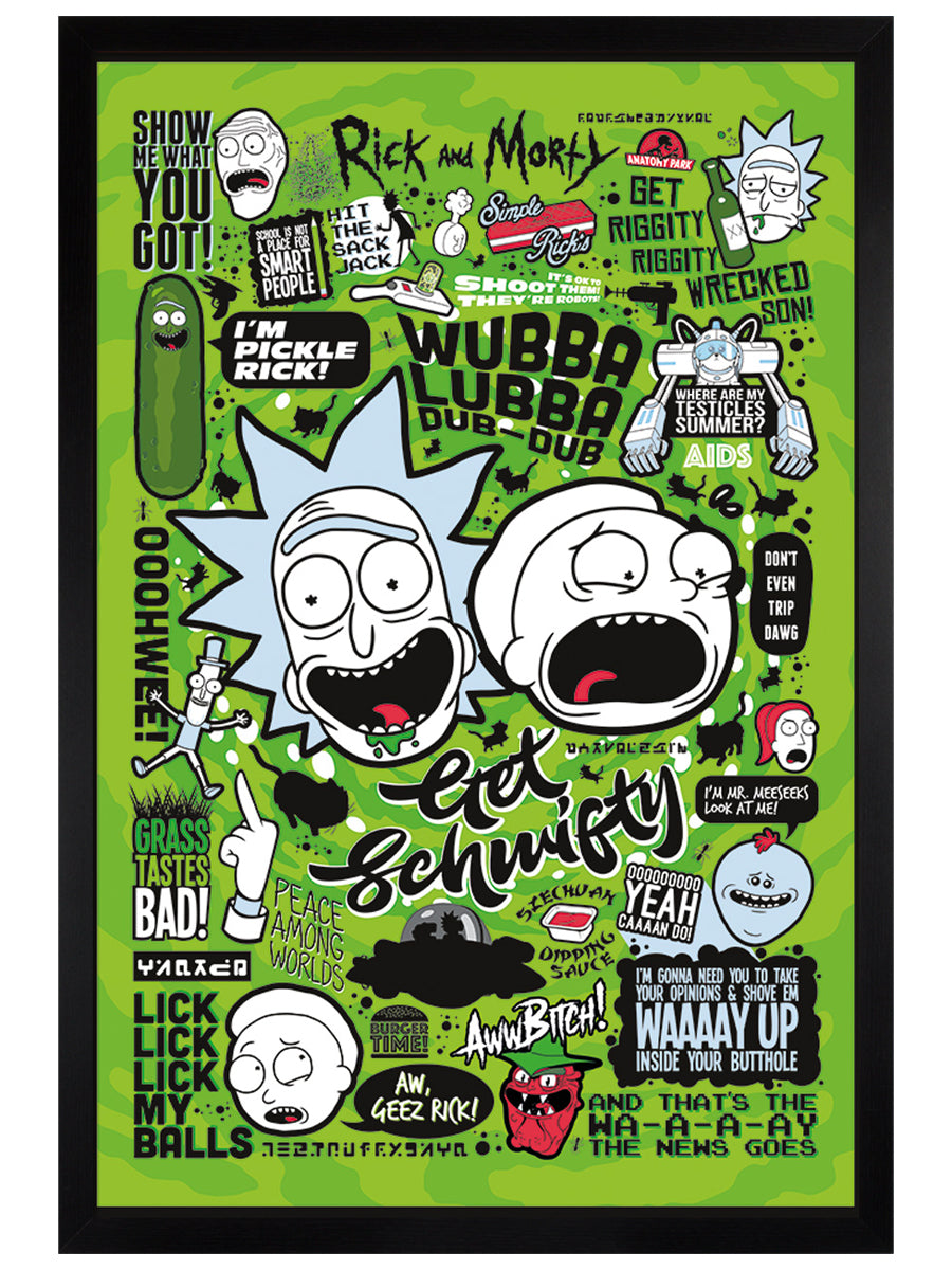 Rick and Morty Quotes Maxi Poster