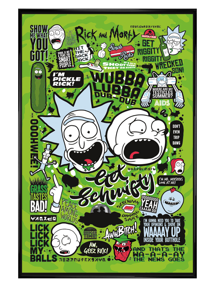 Rick and Morty Quotes Maxi Poster