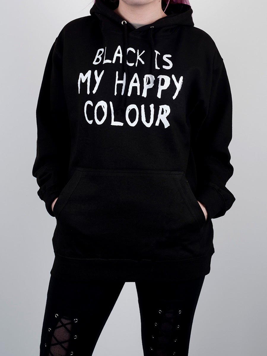 Black Is My Happy Colour Men's Black Hoodie