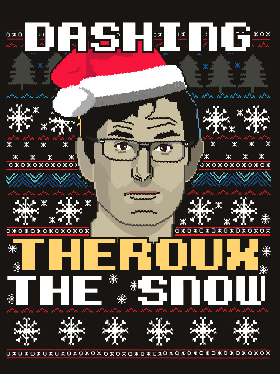 Dashing Theroux The Snow Men's Black Christmas Jumper