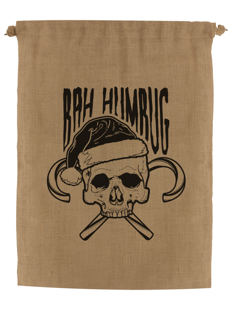 Bah Humbug Hessian Santa Sack