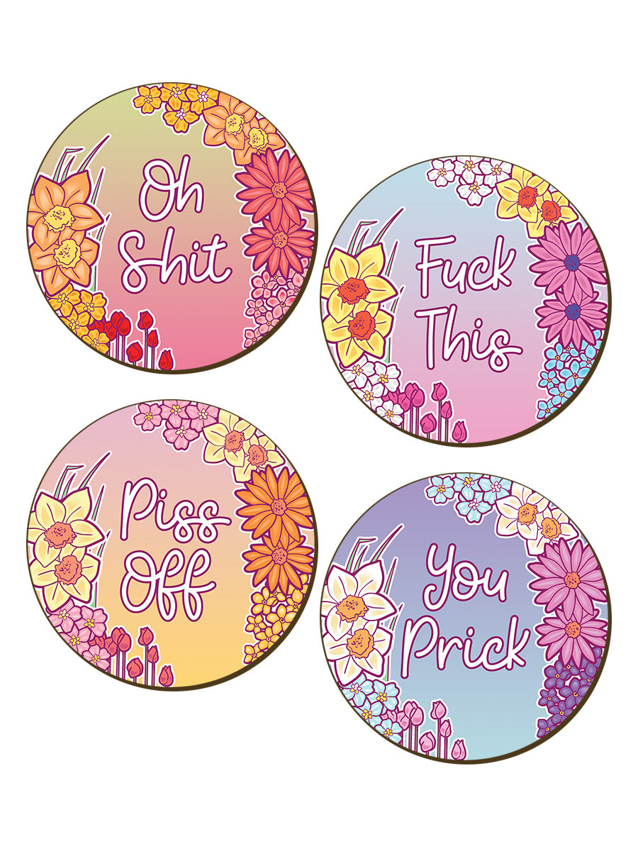 Offensive Coasters - 4 Piece Coaster Set