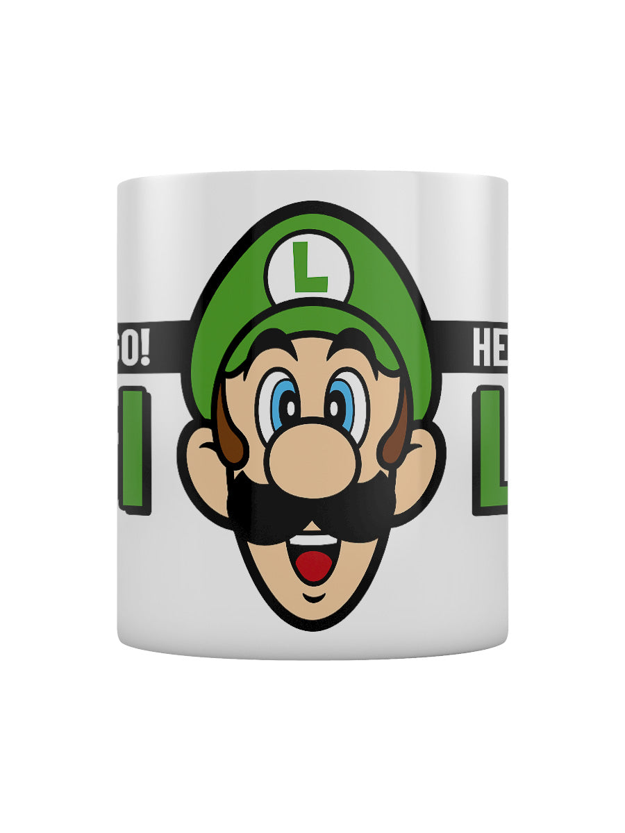 Super Mario Here We Go Luigi Boxed Mug