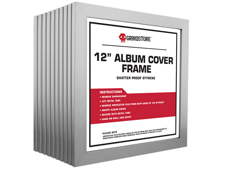 12" Record Cover Album Frame - Silver - 10 PACK