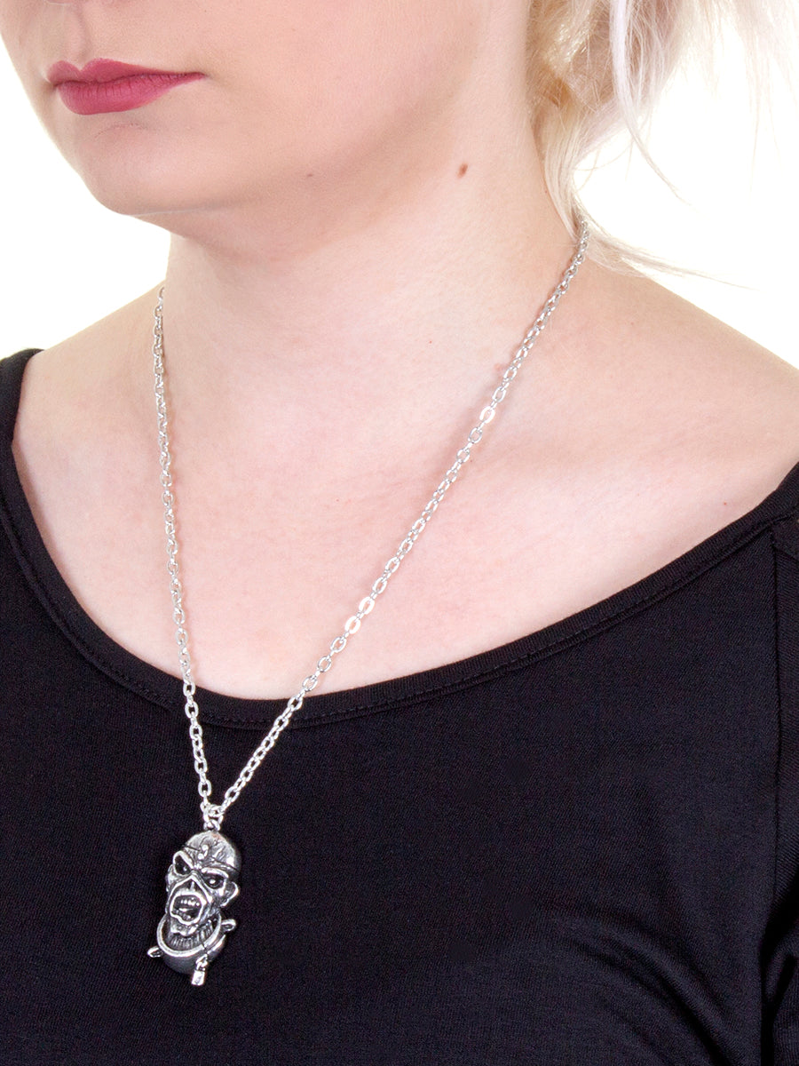 Alchemy Rocks Iron Maiden Piece Of Mind Pewter Pendant