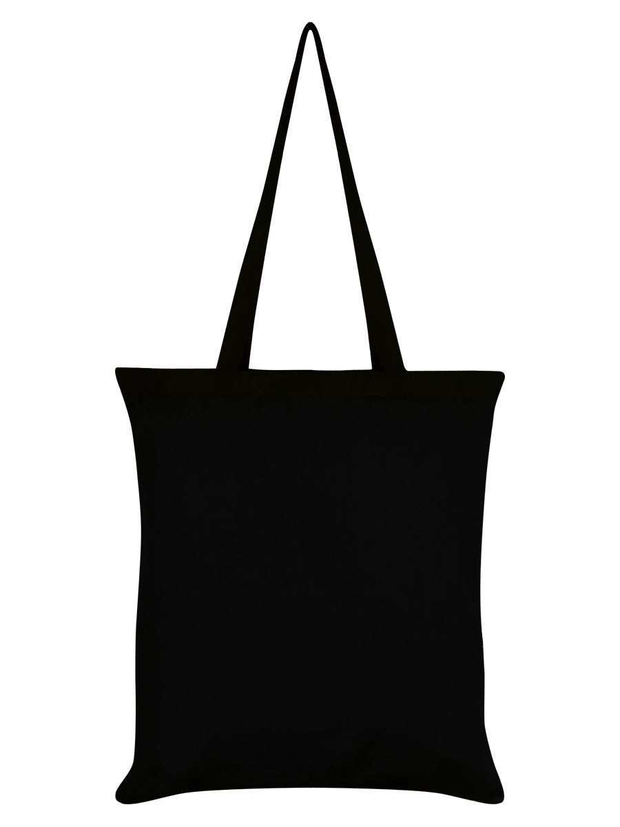 Death Moon Moth Black Tote Bag