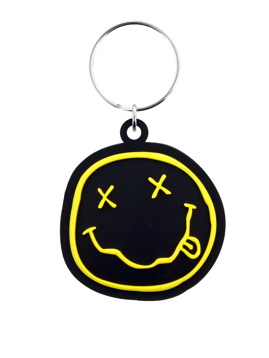 Nirvana Happy Face Keyring