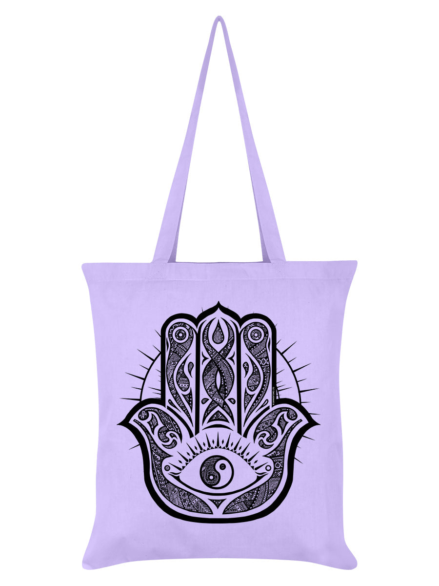 Unorthodox Collective Hamsa Hand Lilac Tote Bag