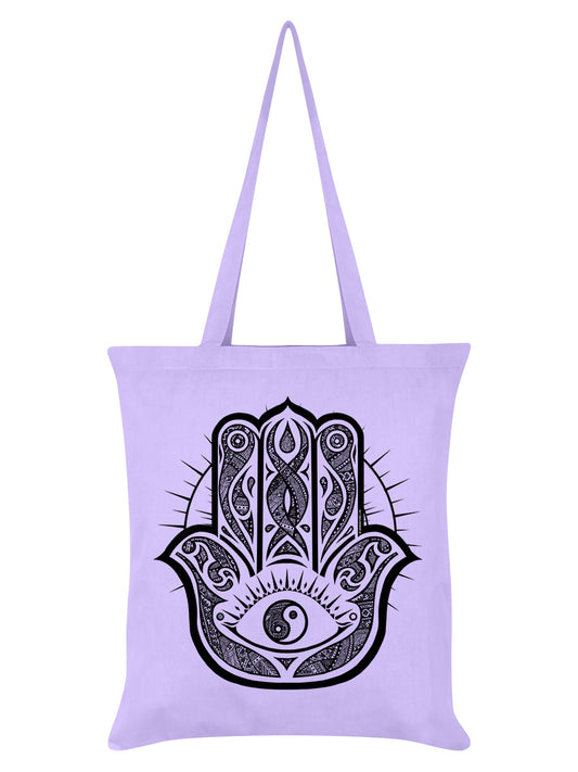 Unorthodox Collective Hamsa Hand Lilac Tote Bag