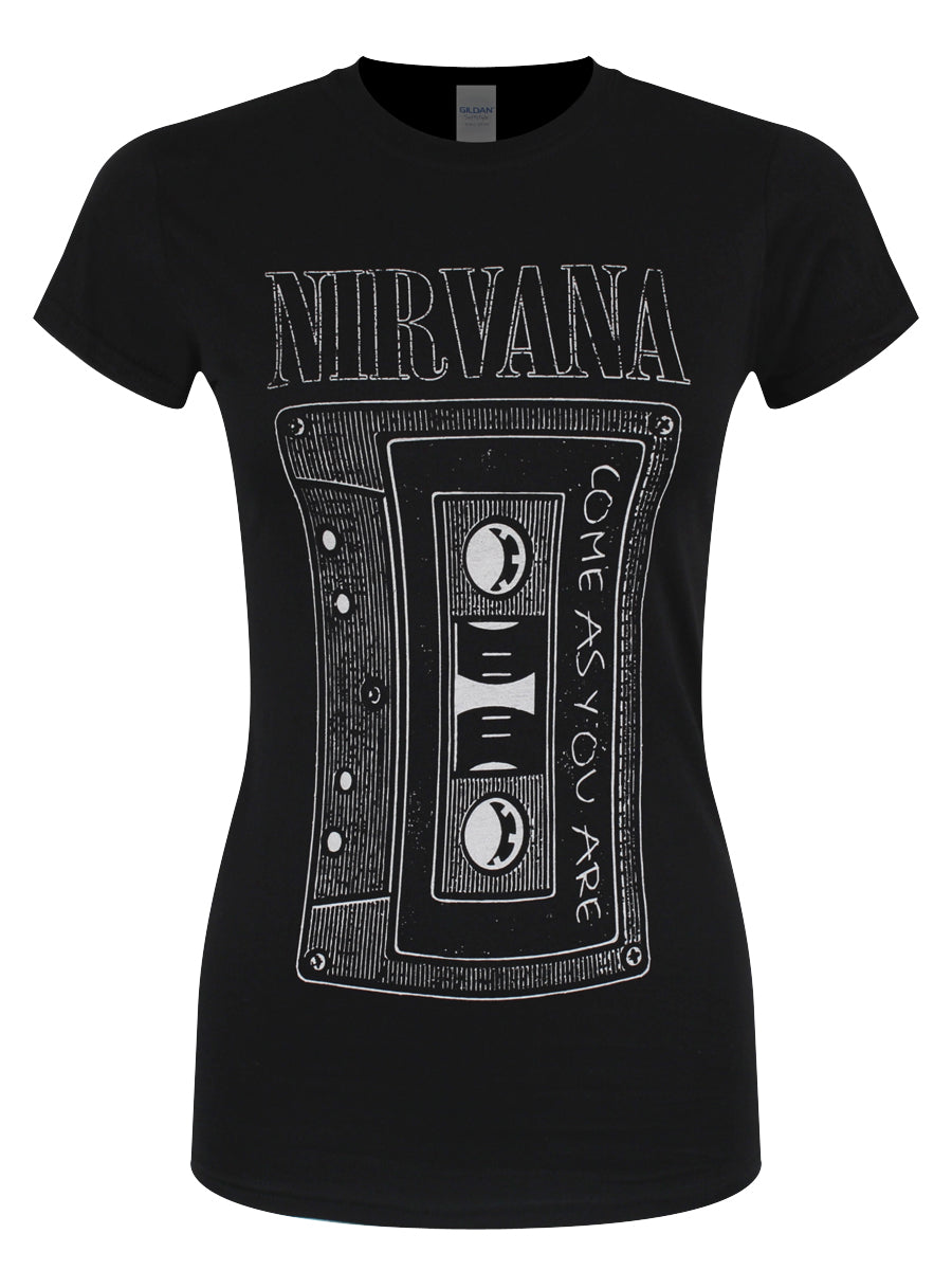 Nirvana Come As You Are Ladies Black T-Shirt