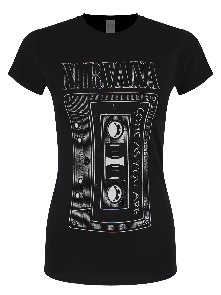 Nirvana Come As You Are Ladies Black T-Shirt