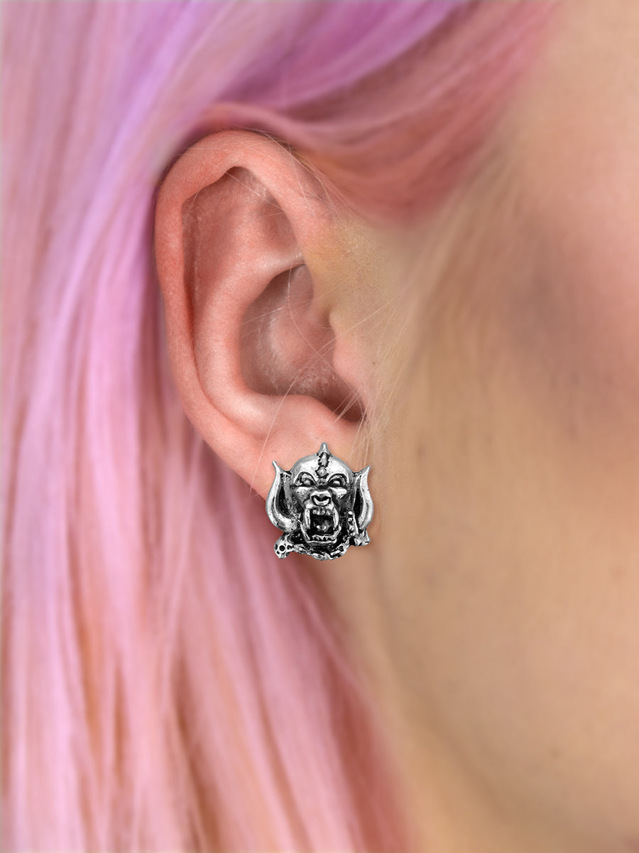 Alchemy Rocks Motorhead Warpig Stud Earrings