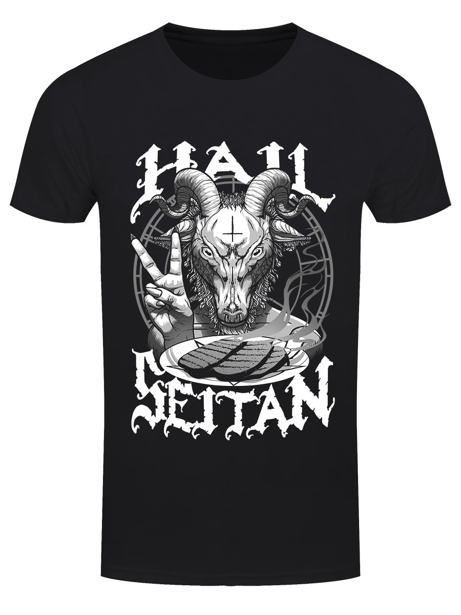 Hail Seitan Men's Black T-Shirt