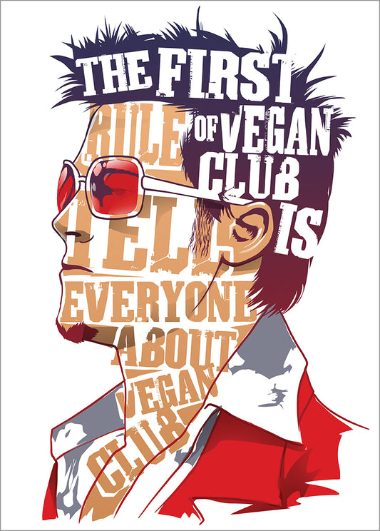 The First Rule Of Vegan Club Mini Poster