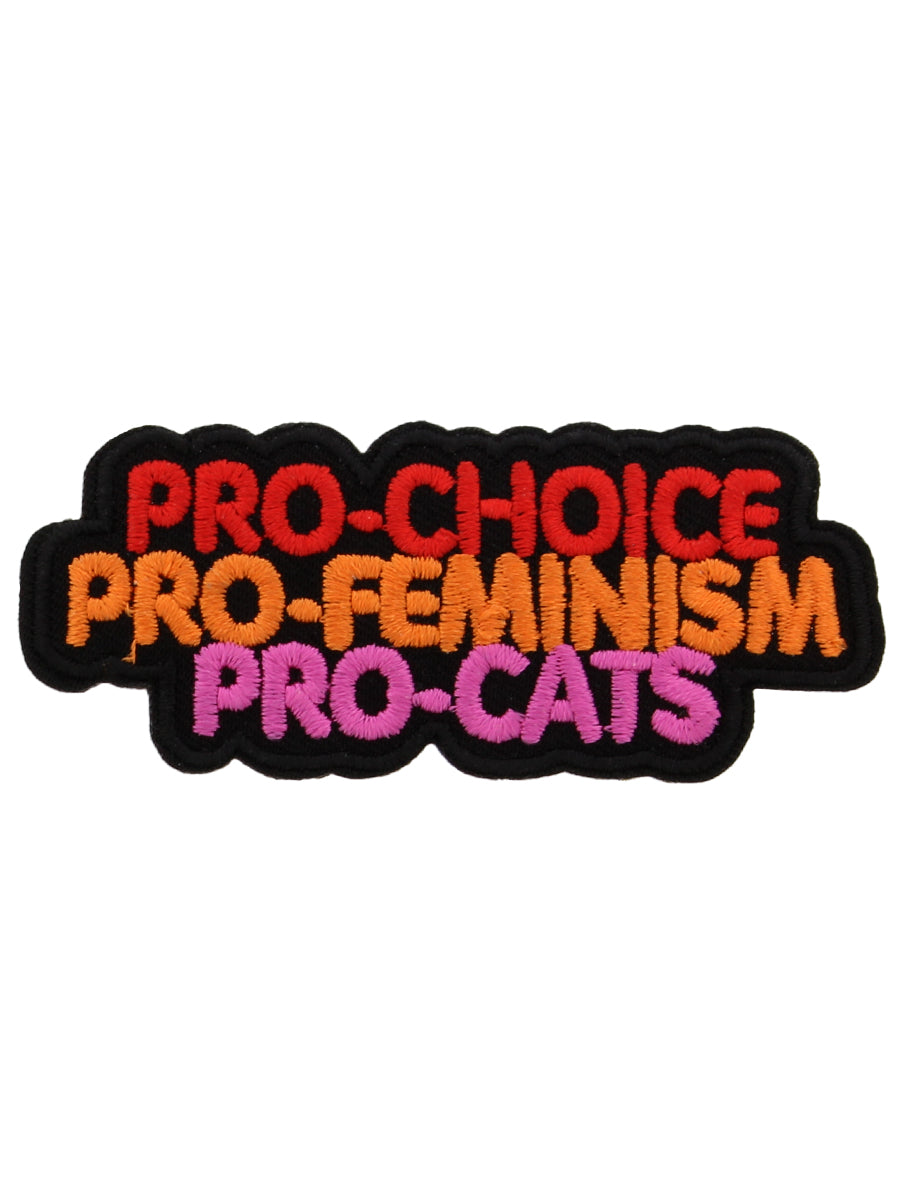 Pro Choice Pro Feminism Pro Cats Patch