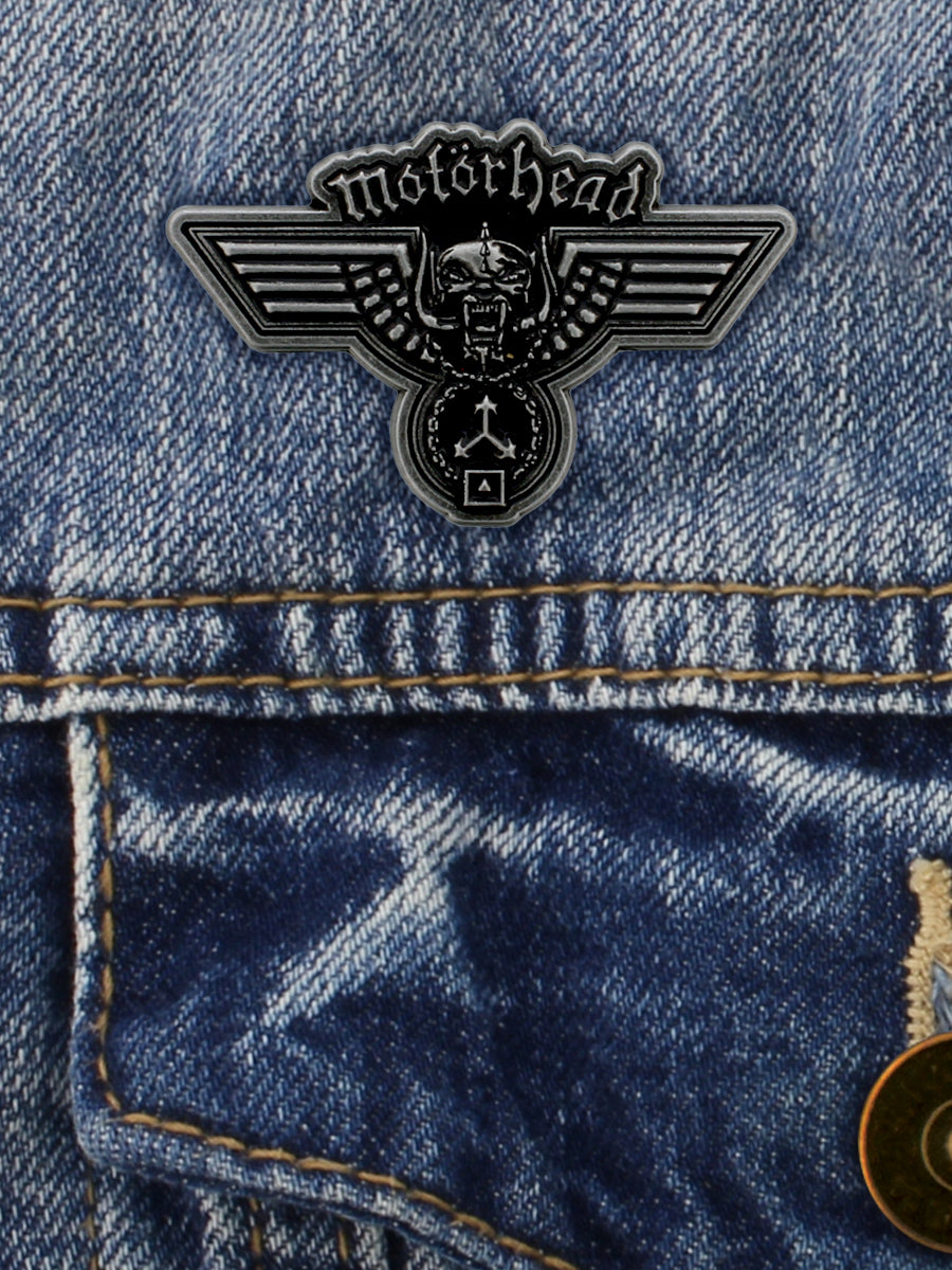 Motorhead Hammered Enamel Pin Badge