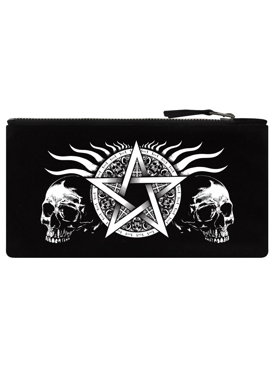 Skull Pentagram Black Pencil Case