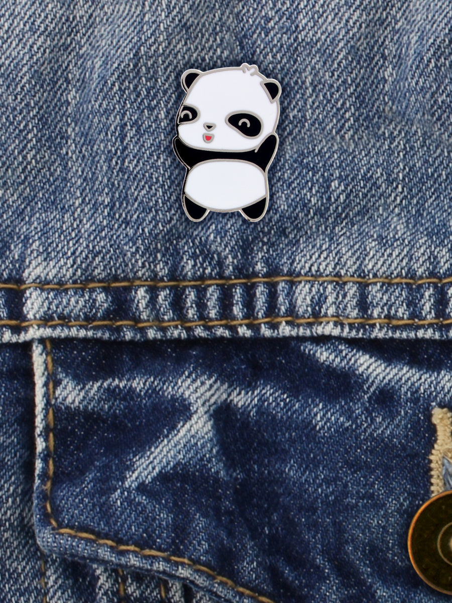 Kawaii Panda Enamel Pin Badge