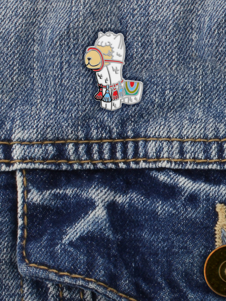 Llama Pinata Enamel Pin Badge