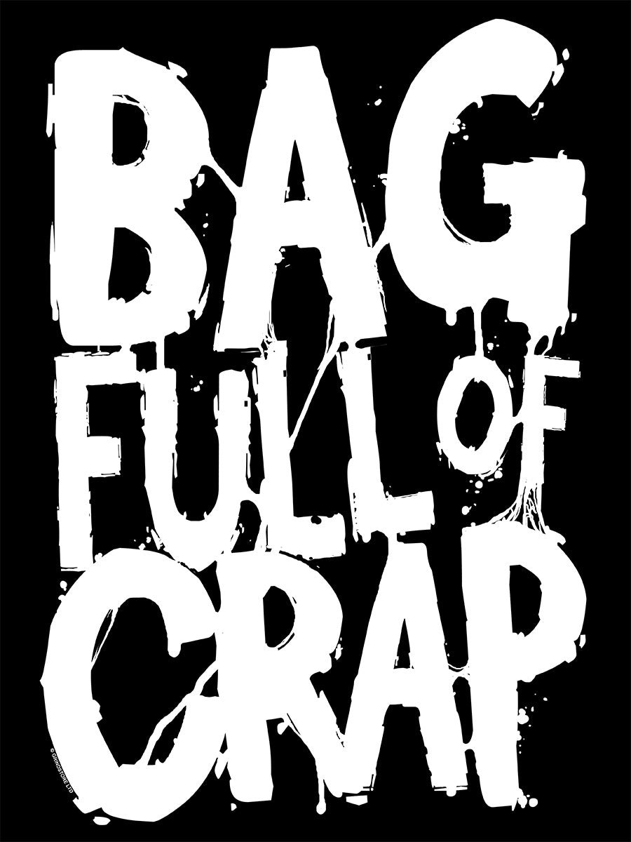 Bag Full Of Crap Black Laundry Bag