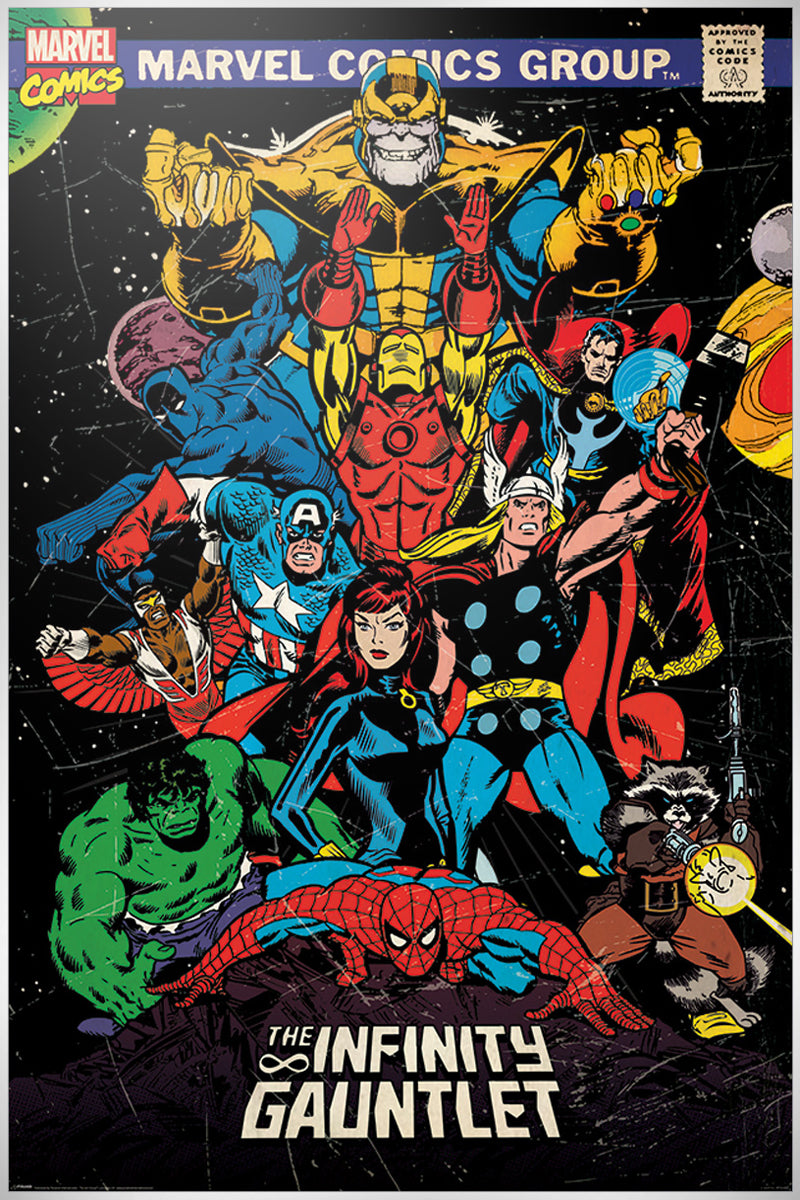 Marvel Retro The Infinity Gauntlet Maxi Poster