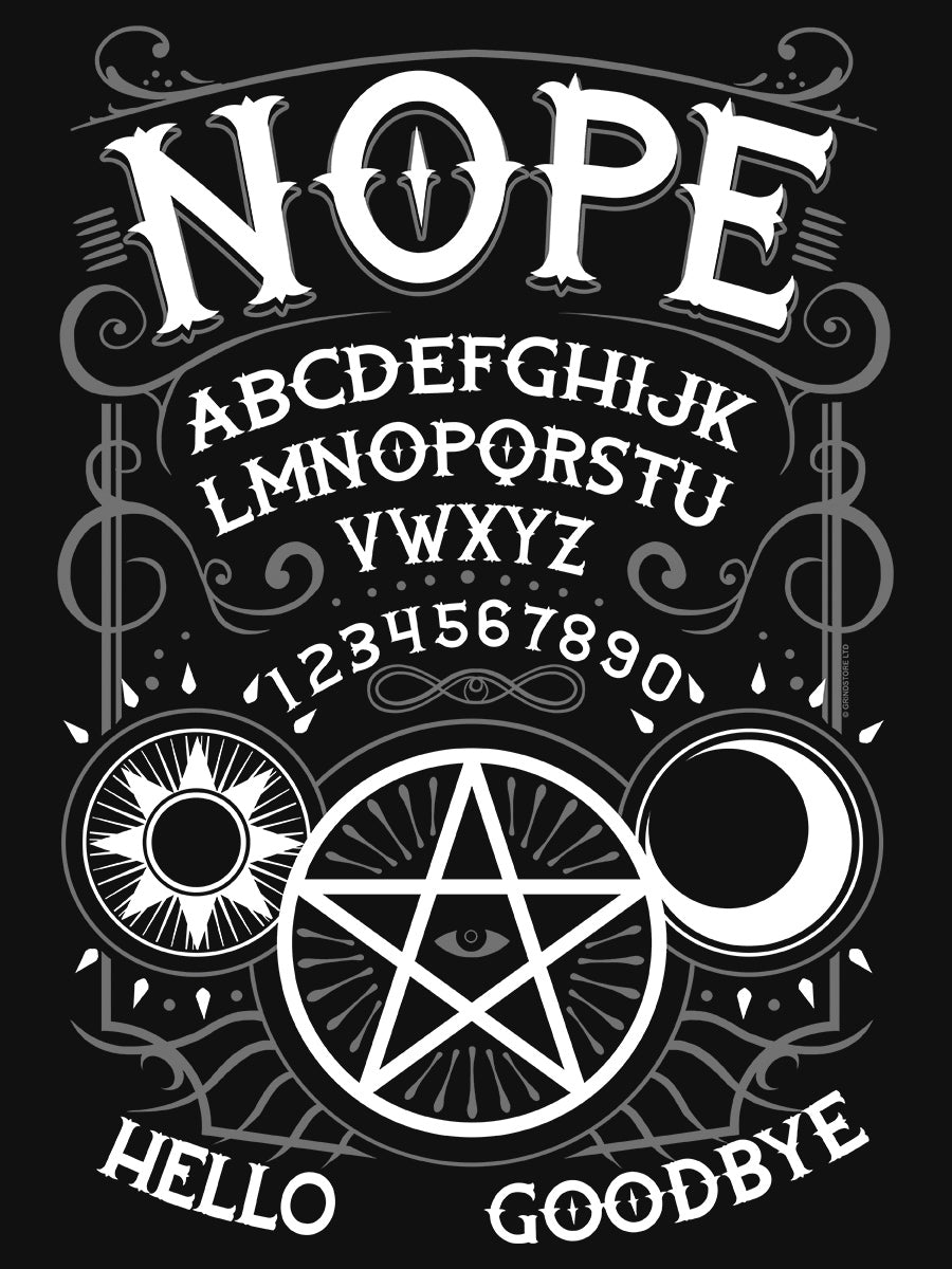 Nope Ouija Ladies Black Floaty Vest