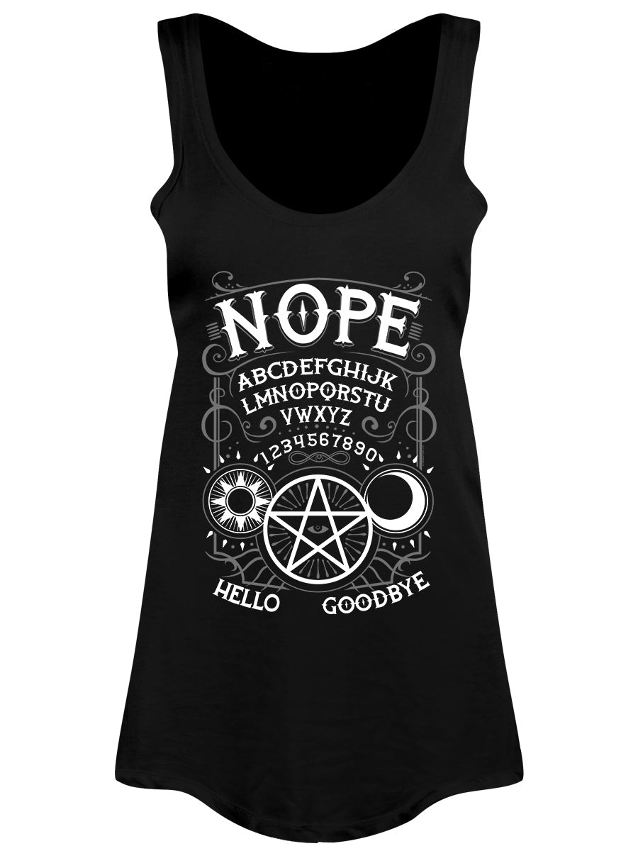 Nope Ouija Ladies Black Floaty Vest