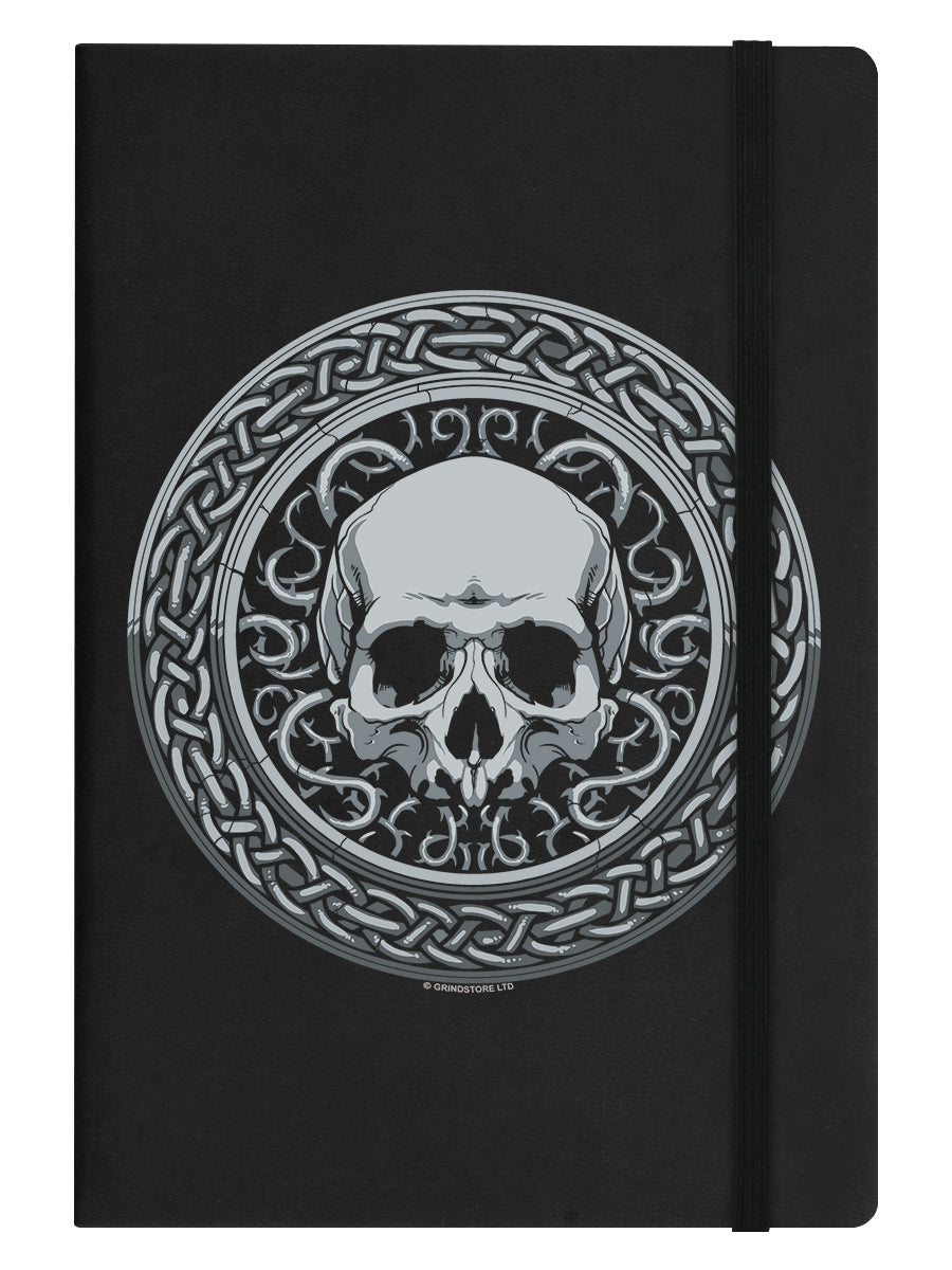 Roman Skull Black A5 Hard Cover Notebook