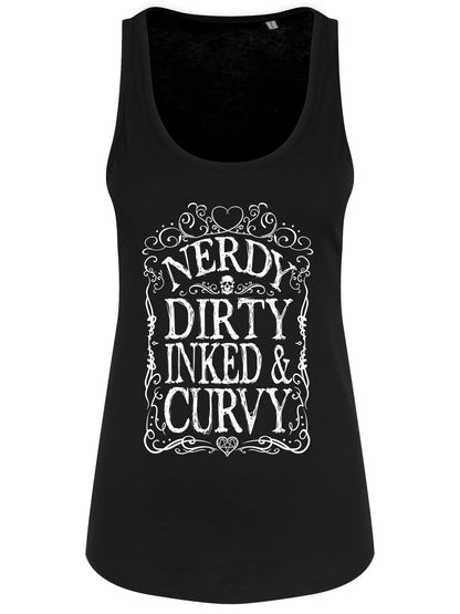 Nerdy Dirty Inked & Curvy Ladies Black Floaty Tank