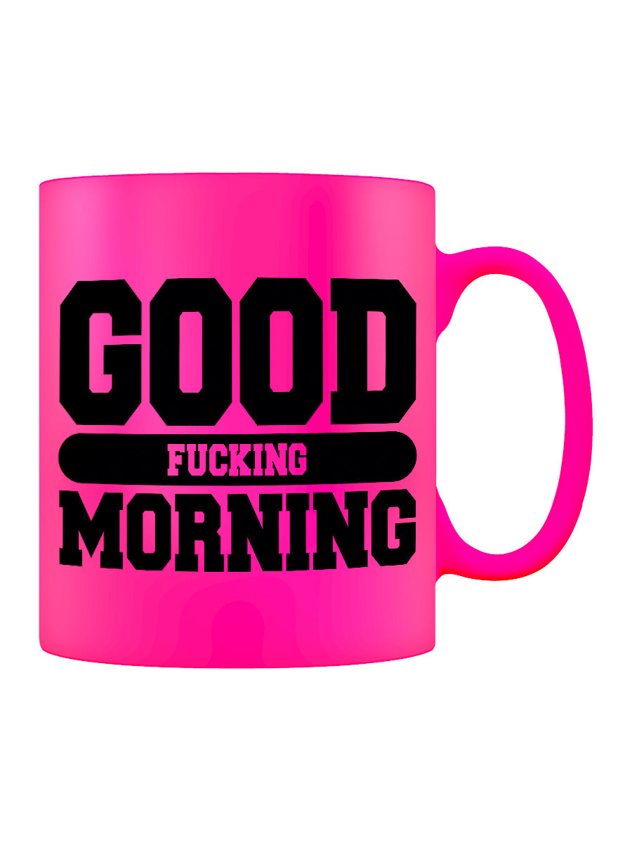 Good Fucking Morning Pink Neon Mug